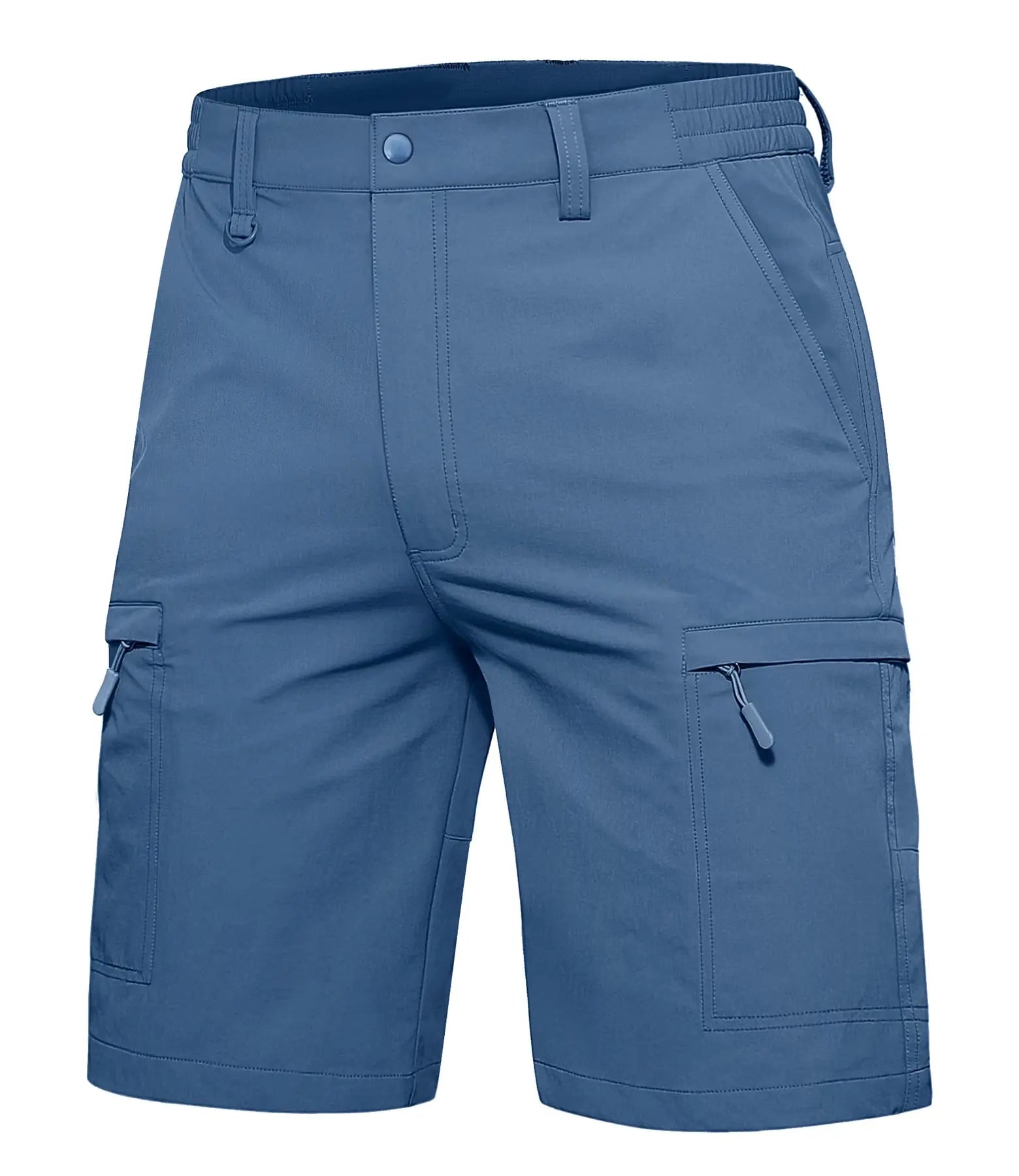 Men's Quick Dry Cargo Shorts Summer Waterproof Hiking Shorts Outdoor Multi-pockets Camping Training Work Shorts Man