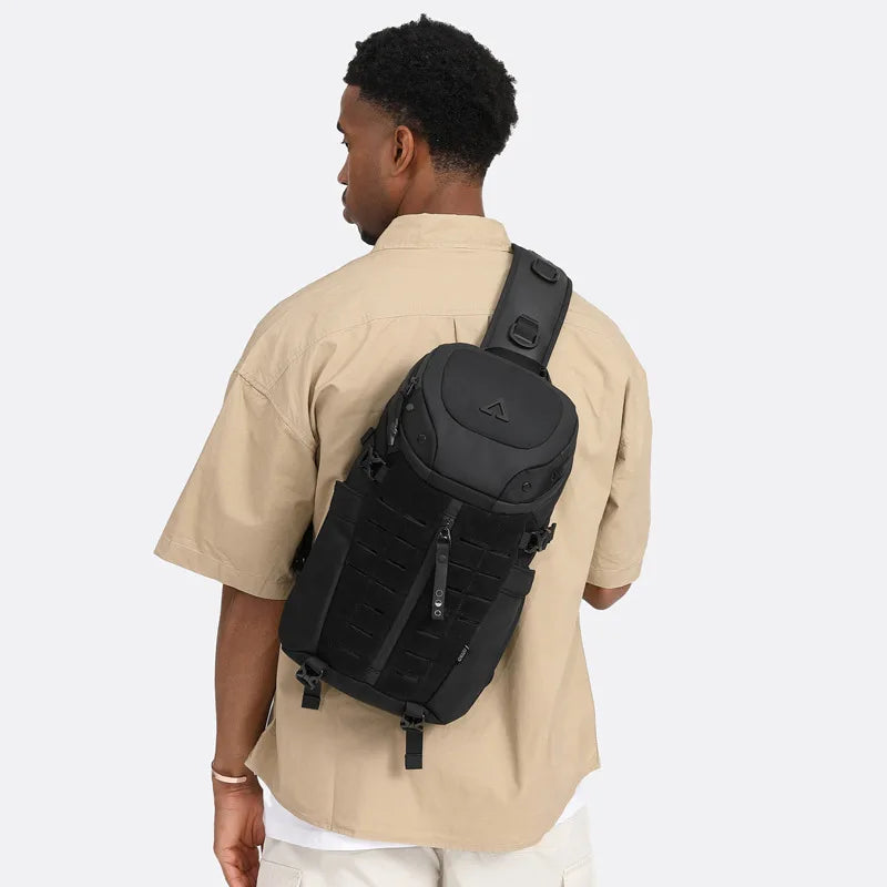 Ozuko Chest Bag Cross Bag Men Waterproof USB Man Crossbody Bag Anti-Theft Short Travel Messenger Sling Fashion Designer