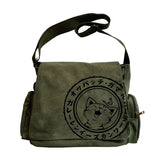 Japanese Cat Pattern Shoulder Bags Cute Vintage Crossbody Bag Adjustable Shoulder Strap Large Capacity Message Bag For Women