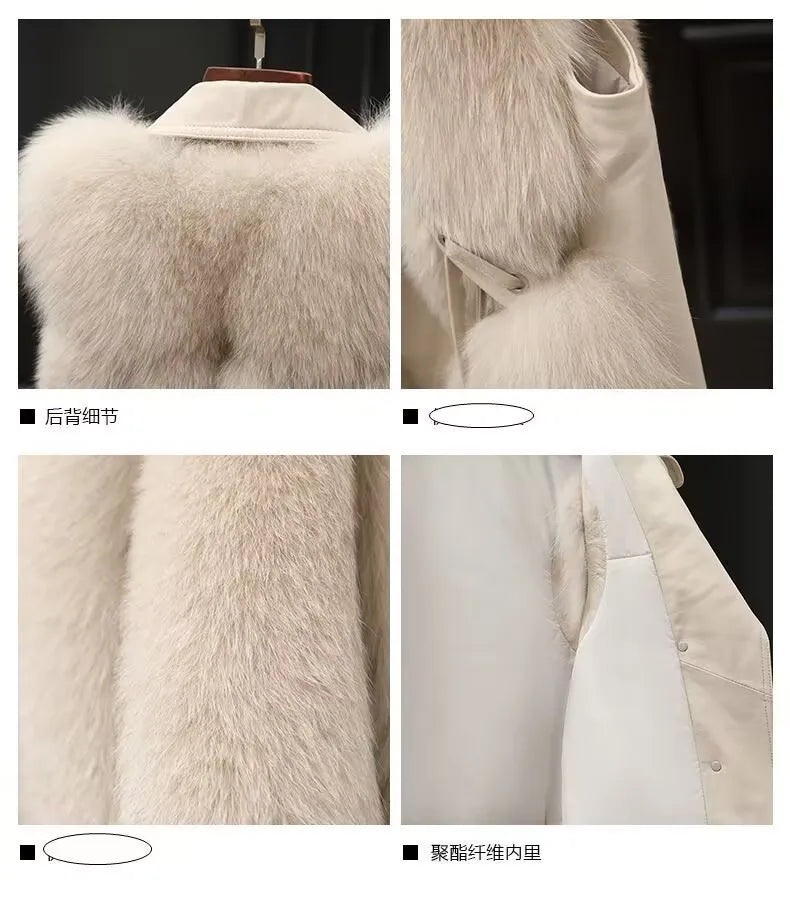 Faux Fur Plush Vests Women Loose Sleeveless Waistcoats Female 2024 New Autumn Winter Fashion Outwears Lady PU Leather Fur Vest