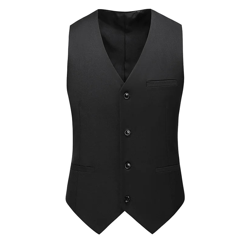 Vest for Men 17 Colors Solid Color Slim Single Breasted Waistcoat Business Fashion Casual High Quality Men Clothing Suit Vests