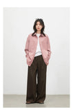 CHIC VEN Fashion Women Shirt Loose Casual Pink Long Sleeve Vintage Cotton Female Blouses Spring Summer 2026 Woman Jacket
