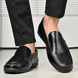 Hot-selling Men's Casual Shoes PU Leather Male Loafers New Arrival Moccasins Light Comfortable Man Driving Wedding Flats Slip-On