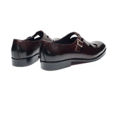 Genuine Leather Mens Classic Summer Dress Sandals Buckle Strap Black Brown Closed Toe Business Party Casual Formal Shoes for Men
