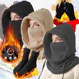 Winter Balaclava Gloves Socks 3PCS Set, Thermal Skiing Hiking Gear for Men Women, Cold Weather Face Mask Christmas Gift