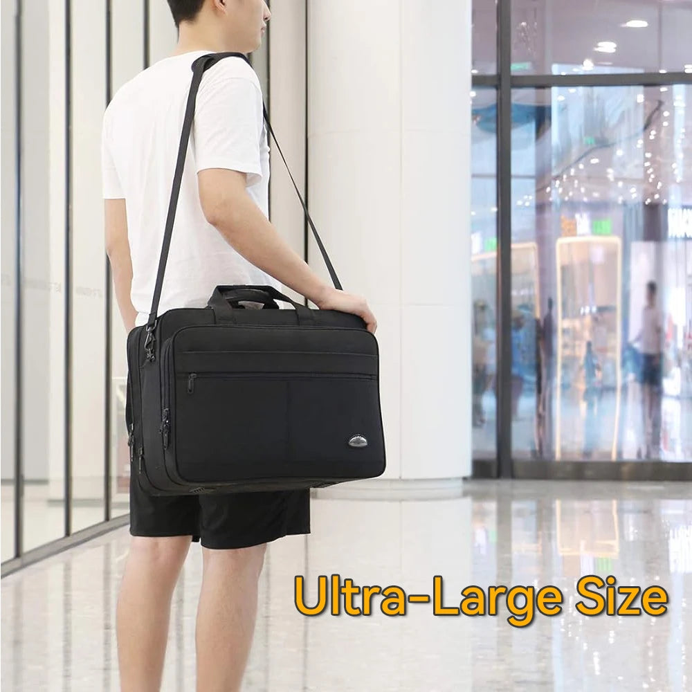 Large Capacity Briefcase Bag Men Business Bag 15.6 inch 17 inch 19 inches Laptop Bag Shoulder Bags Canvas Handbags Messenger Bag