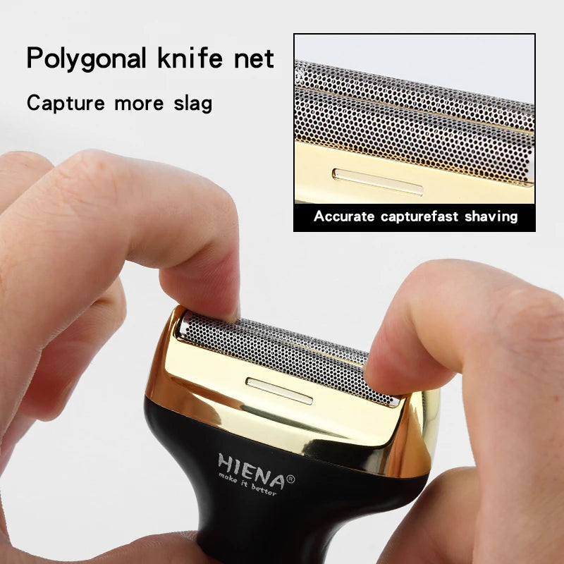 HIENA Beard Trimmer for Men Electric Razor Shaver Cordless Hair Clipper Shaving Kit for Mustache Body Nose Ear Hair Cordless