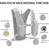 Women Men Running Hydration Vest Camping Hydration Bladder Bag Water Pack Backpack Vest for Trail Hiking Gear Cycling Jogging