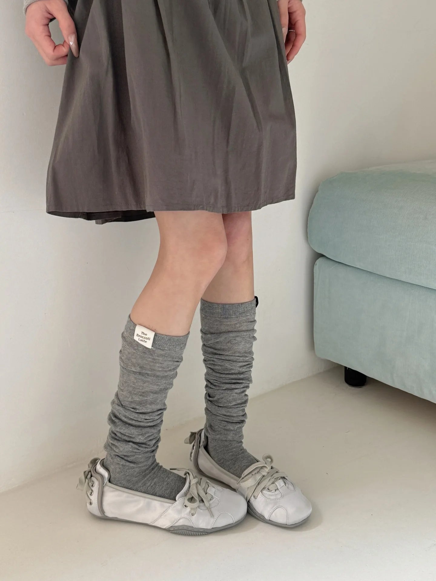 Korean Thigh High Socks Women Stockings Solid Color Mesh Calf Socks Stockings Japanese JK Knee High Socks Thigh High Stockings