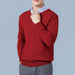 v-neck wine red