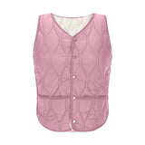 Women's Warm Vest Lightweight Slim Short Single-Breasted Cold-Proof Vests Winter Outdoor Sports Hiking Vests with Pockets