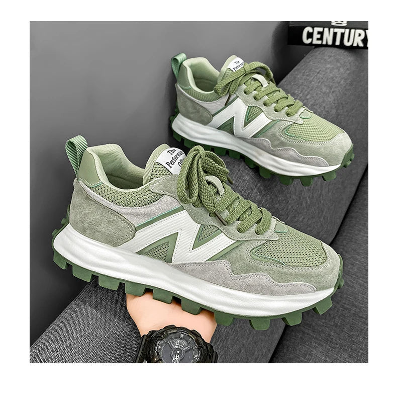 Men New Breathable Sneakers High-end Sport Balance Fashion Shoes for Men Trend Luxury Sneakers Women  Zapatos Altos Hombre