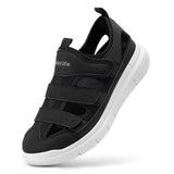 FitVille Summer Men's Wide Width Casual Diabetic Sandals, Lightweight Open Toe Sandals Built-in Arch Support, Effective Foot Pain Relief for Plantar Fasciitis, for Wide & Swollen Feet