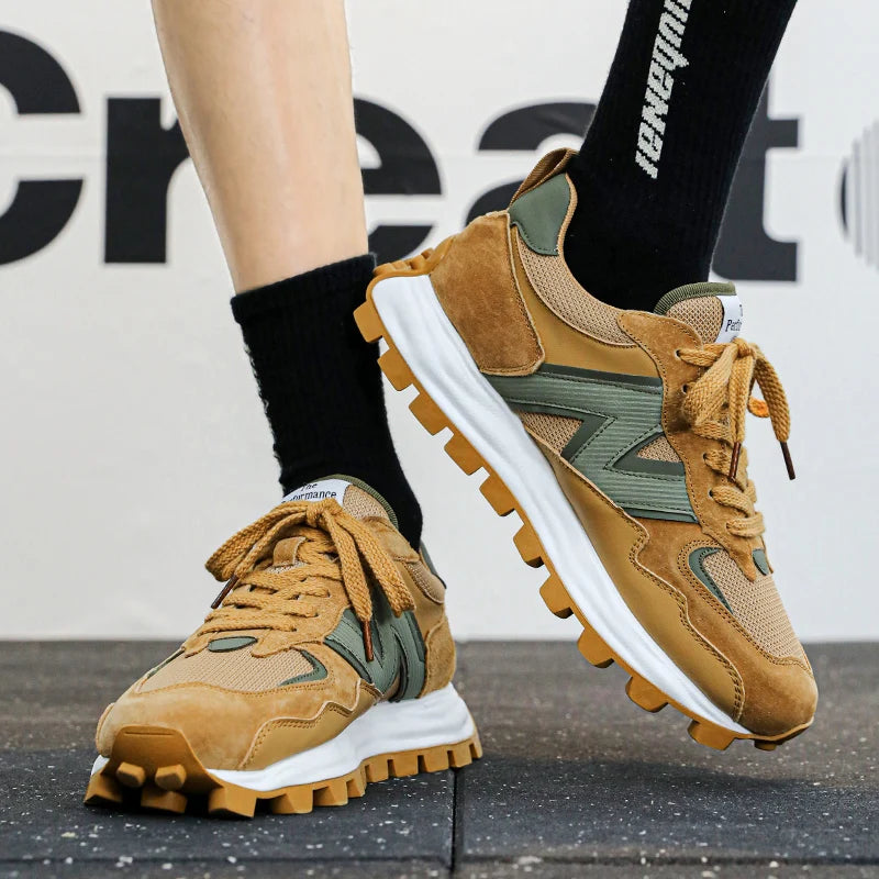 Men New Breathable Sneakers High-end Sport Balance Fashion Shoes for Men Trend Luxury Sneakers Women  Zapatos Altos Hombre