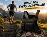 Tactical Outdoor Chest Bag Men's Vest Bag MOLLE Chest Pack for Cycling Bags Running Front Chest Bag Sports Vest Bag