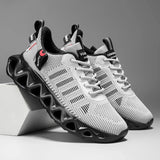 2026 New Unisex Striped Cut-out Sneakers, Breathable Mesh, Non-slip, Shock-absorbing Thick Sole, Stylish and Classic, Versatile for Fashion, Outdoor Jogging, Street Casual Sports Sneakers, Running Shoes