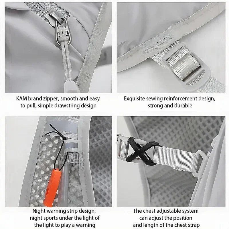Women Men Running Hydration Vest Camping Hydration Bladder Bag Water Pack Backpack Vest for Trail Hiking Gear Cycling Jogging