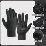 Autumn Winter Outdoor Cycling Gloves Gym Fitness Sports Running Warm Touch Screen Nonslip Gloves Motorcycle Gloves Men Women