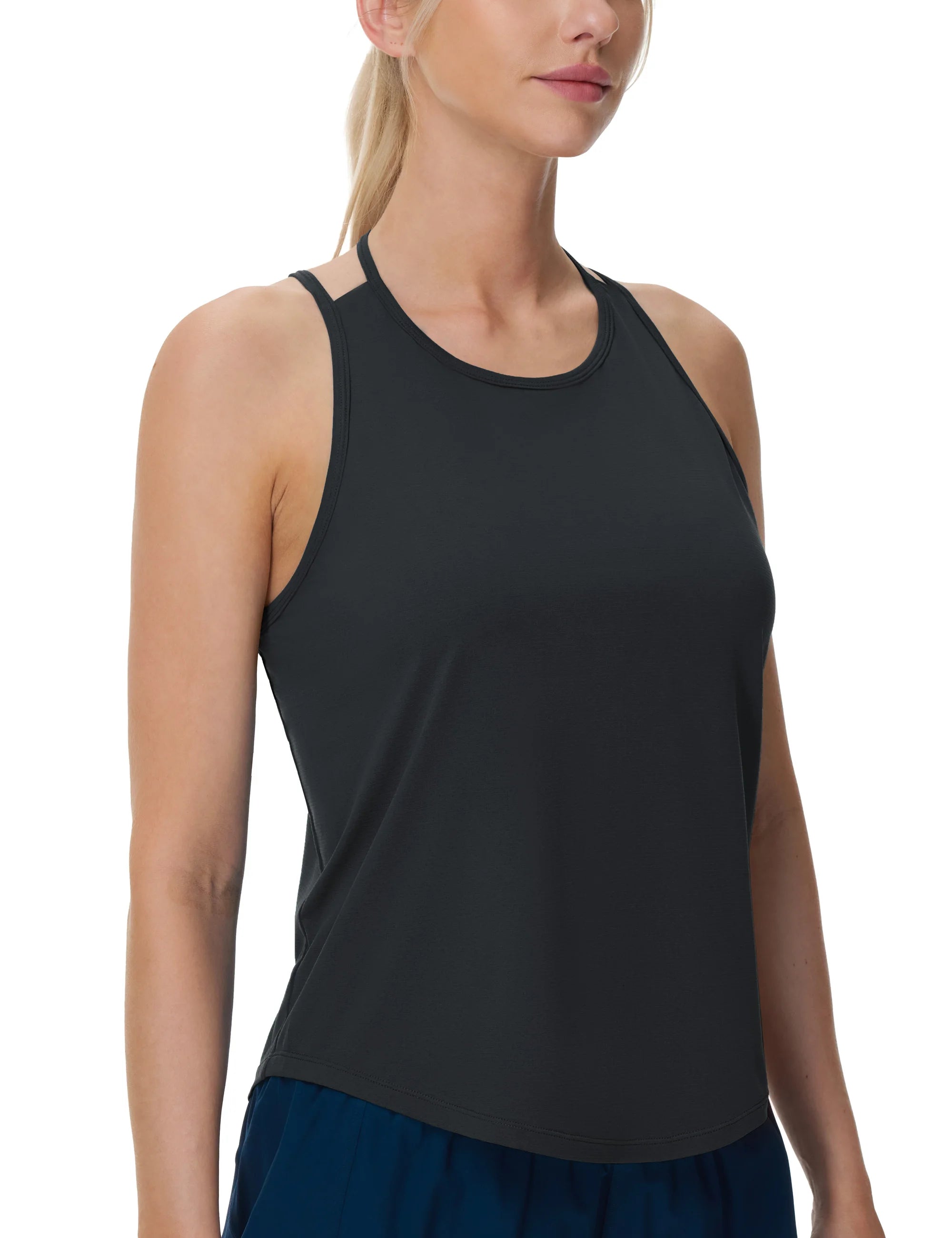 THE GYM PEOPLE Womens Racerback Workout Tank Tops Lightweight Stretchy Sleeveless Running Athletic Yoga Tee Shirts