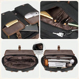Messenger Bag Men Canvas 15.6 Inch Computer Laptop Bag Waterpfoof Satchel Bags For Men Work Office