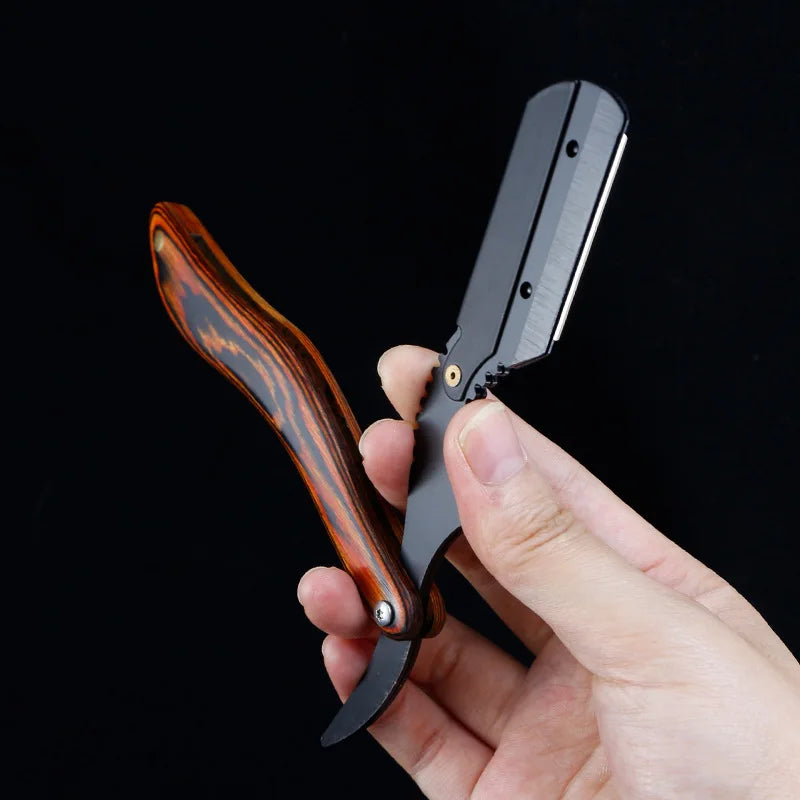 Men Barber Razor Professional Manual Shaver Straight Edge Stainless Steel Razor Folding Shaving Shaver Beard Cutter And Blade