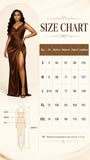 Women Sleeveless High Waist Maxi Dress, Sexy High Slit Bodycon Long Evening Gown, Elegant Party Wedding Guest Vacation Formal Dresses