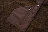 TACVASEN Fuzzy Button Down Sherpa Fleece Jacket Women's Winter Warm Coat Casual Outwear Jacket with Pockets Streetwear Outwear