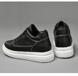 High Quality Men Sneakers Elevator Shoes for Men Fashion Casual Shoes Comfortable Leather Sports Shoes Height Increase 6/8/10cm