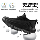 FitVille Men'S Extra Wide Hands-Free Slip-On Walking Sneakers, Lightweight Breathable Orthopedic Shoes With Arch Support, Foot Pain Relief For Swollen Feet
