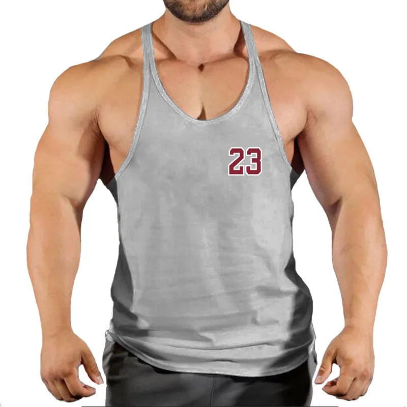 Sleeveless Sweatshirt Muscular Man Gym Shirt Man Men's Clothes Top for Fitness Vests Stringer Clothing Bodybuilding Vest Singlet