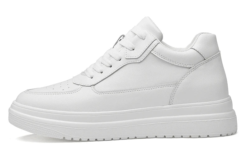 High Quality Men Sneakers Elevator Shoes for Men Fashion Casual Shoes Comfortable Leather Sports Shoes Height Increase 6/8/10cm