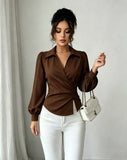 Fashion women Blouses and Shirts White Long Sleeve Blouse 2026 New Spring Autumn Basic Tops Chic Women's Shirt for Women office