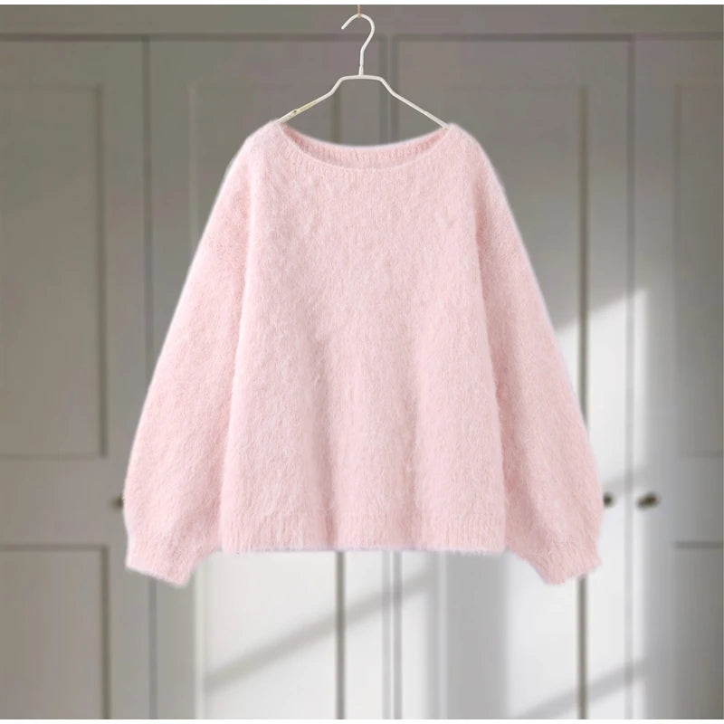 Chic Speckled Knit Cardigan Round Neck Shoulder Pads Long Sleeve Single Breasted Patch Pockets Daily Women Top 2026 Autumn Tops