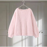 Chic Speckled Knit Cardigan Round Neck Shoulder Pads Long Sleeve Single Breasted Patch Pockets Daily Women Top 2026 Autumn Tops