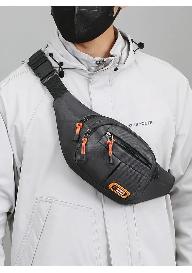 Oxford Waterproof Mobile Waist Bag for Men Women Multifunctional Large Capacity Fanny Pack Wear-resistant Riñoneras Para Hombre