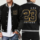 Polk High Number 33 Prints Unisex Jackets Classic Pocket Sportswear Street Fashion Menswear Loose Autumn Baseball Uniform Mens