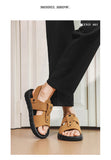 Brand Classic Mens Sandals Summer Genuine Leather Sandals Men Outdoor Casual Lightweight Sandal Fashion Men Sneakers