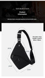 Sling Chest Bag Anti-theft Men Chest Bag Waterproof Tactical Sling Crossbody Bags Travel Cross Body Pack for Men