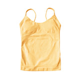 NCLAGEN Women's Pilates Tank Top Gym Clothes Yoga vest with built in bra Thin Strap Seamless Fitness Sportswear Workout Tops