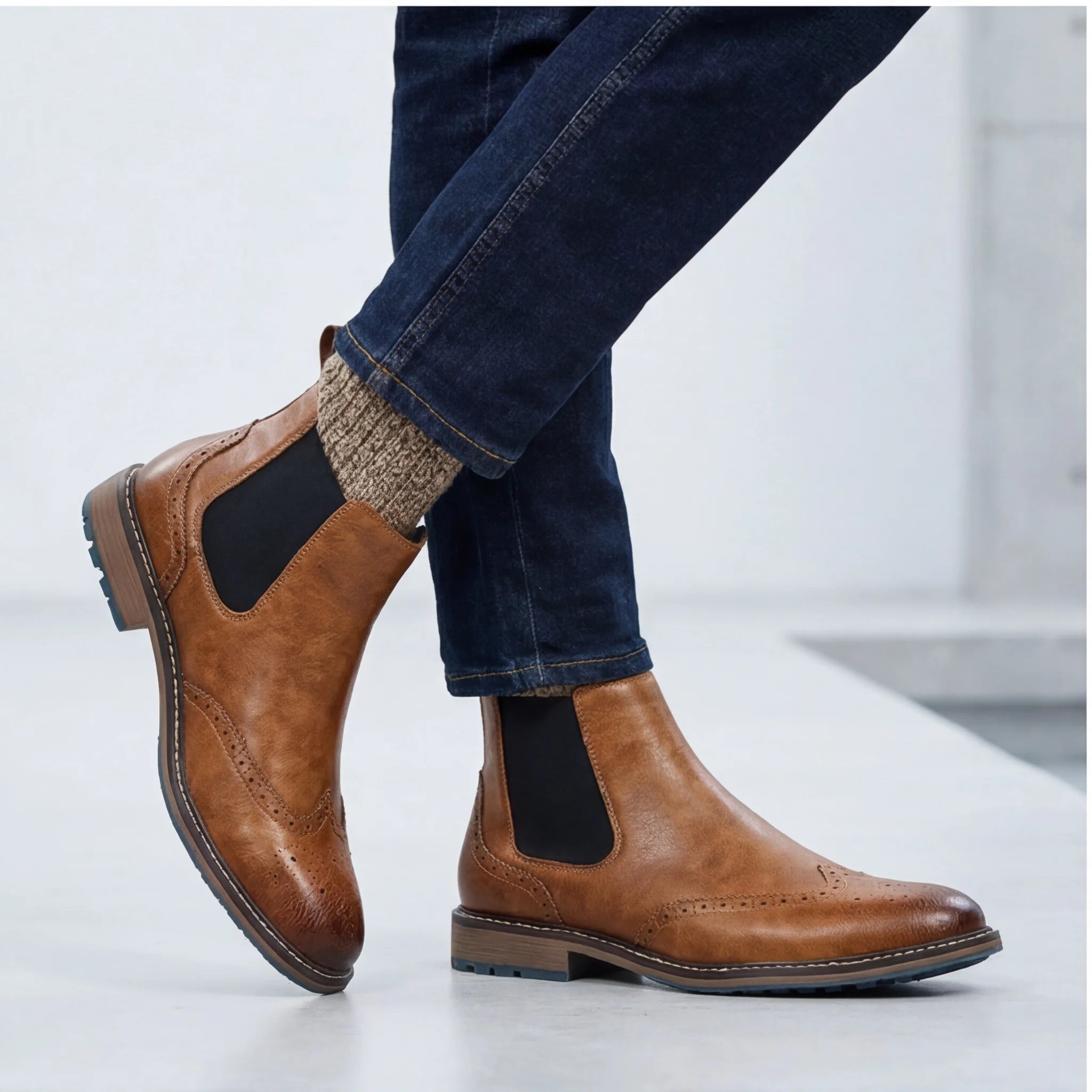 Chelsea Boots Men Comfortable Brand Fashion 2026 ankle boots men