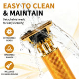 Grooming Kit for Men, Electric Hair Clipper, T-Blade Trimmer, Foil Shaver and Nose Trimmer, Rechargeable Cordless