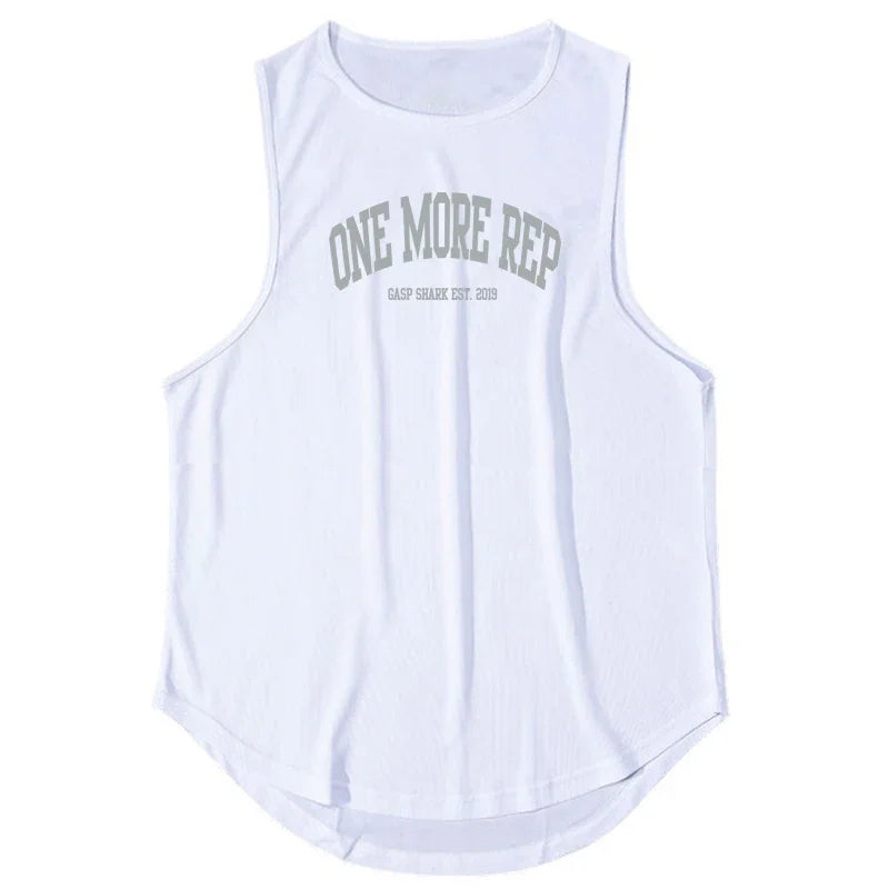 ONE MORE REP Men's Muscle Vests Summer Mesh Breathable Gym Clothing Fitness Sleeveless T Shirt Quick Dry Sports Tank Tops