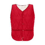 Women's Warm Vest Lightweight Slim Short Single-Breasted Cold-Proof Vests Winter Outdoor Sports Hiking Vests with Pockets