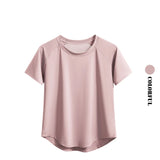 DRUR Yoga Tops Sportswear Woman Gym Shirts Breathable Quick Dry Short Sleeve Workout T Shirt Jogger Running T Shirt Yogawear New