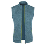 Autumn winter men's knit velvety fashion zipper top vest