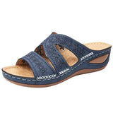 Summer 2025 women's sandals with exposed toes, retro anti slip leather casual women's fashionable versatile sandals