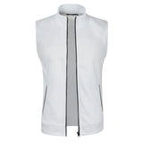 Autumn winter men's knit velvety fashion zipper top vest