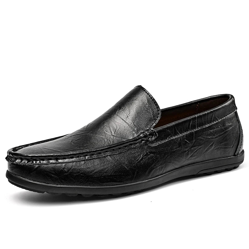 Hot-selling Men's Casual Shoes PU Leather Male Loafers New Arrival Moccasins Light Comfortable Man Driving Wedding Flats Slip-On