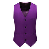 Vest for Men 17 Colors Solid Color Slim Single Breasted Waistcoat Business Fashion Casual High Quality Men Clothing Suit Vests