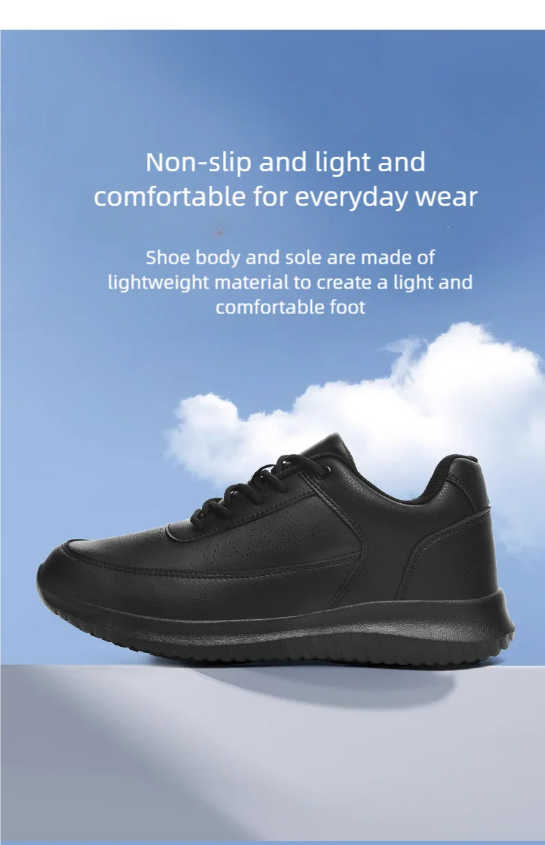 Chef shoes four season light non-slip oil-proof waterproof plus size men's kitchen work shoes fashion casual garden men's shoes